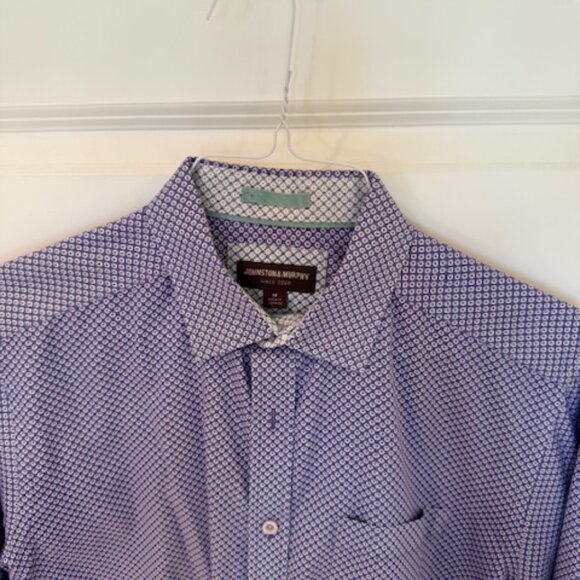 Lot of 4 Johnston & Murphy Printed Cotton Shirts (M) - Picture 11 of 16